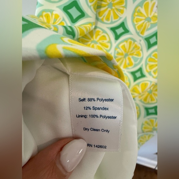Sail To Sable STS Shift Dress Size Medium Sleeveless Yellow Lemon Green $2151748 - Picture 10 of 15